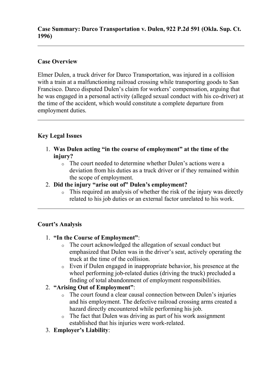 Part 11- Regulation of Business, Chapter 51: Employment Law, Note 2 - Page 1
