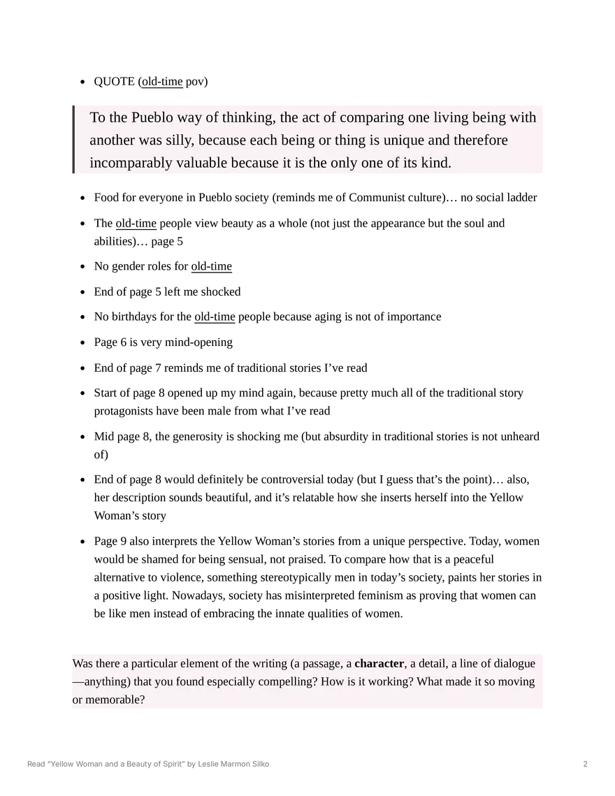Read Yellow Woman and a Beauty of Spirit by Leslie Marmon Silko - Page 2