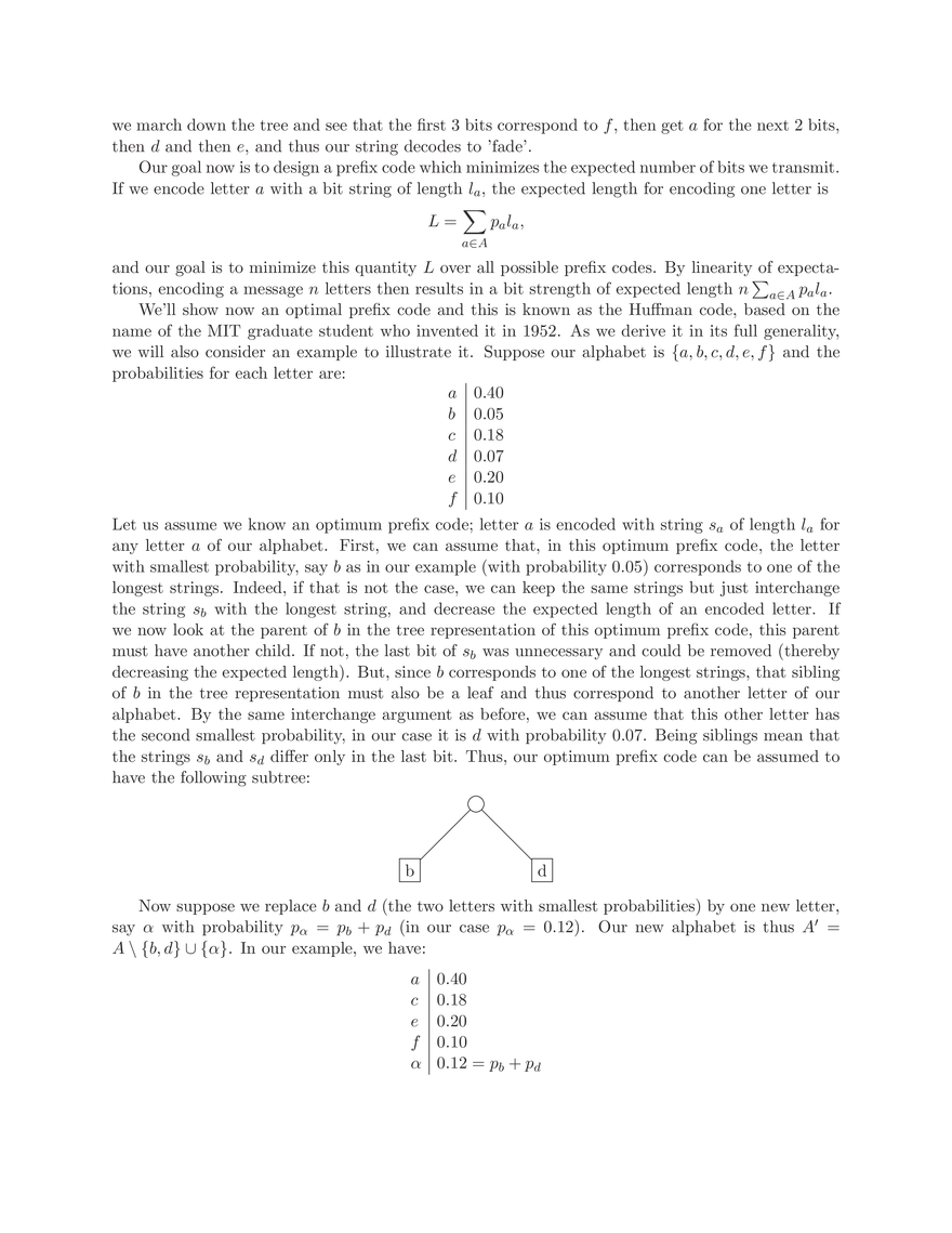 18.310 Lecture Notes: Huffman Codes - Page 2