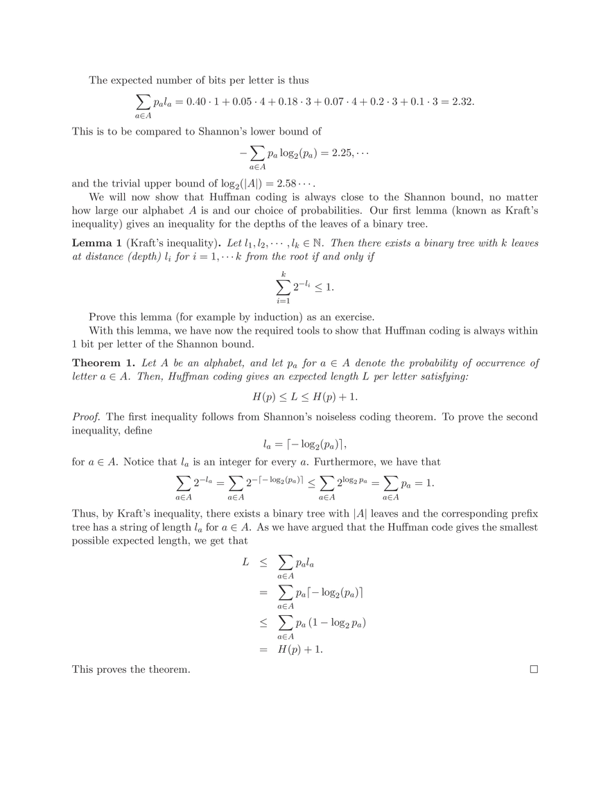 18.310 Lecture Notes: Huffman Codes - Page 6