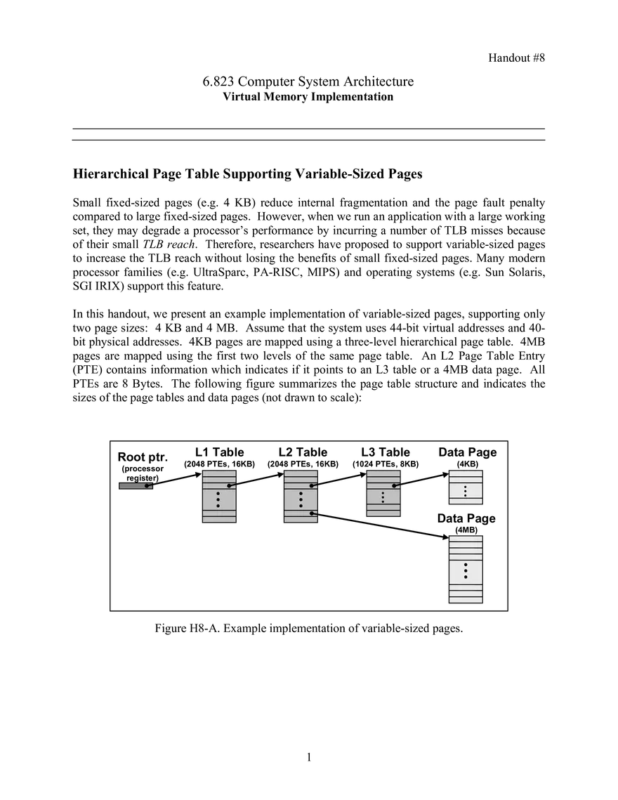 Virtual Memory Implementation - Page 1