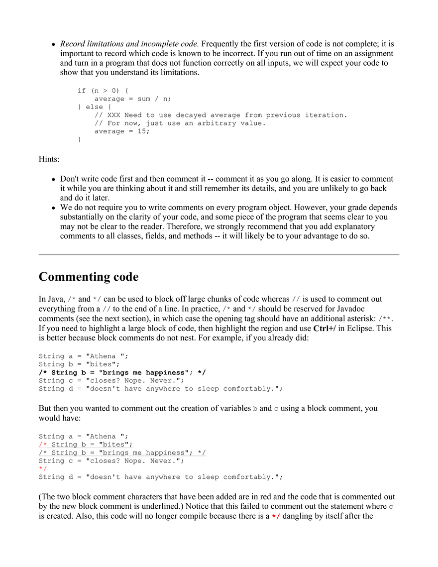 Java Style Guide - Page 3