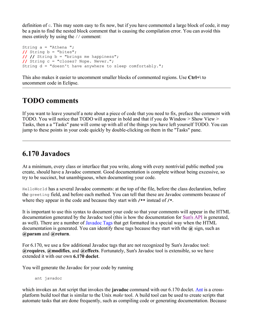 Java Style Guide - Page 4
