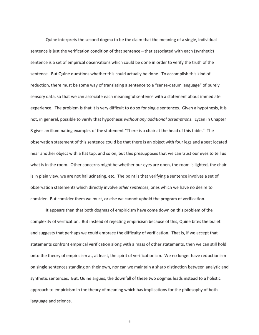Analyticity, Reductionism, and Semantic Holism - Page 4
