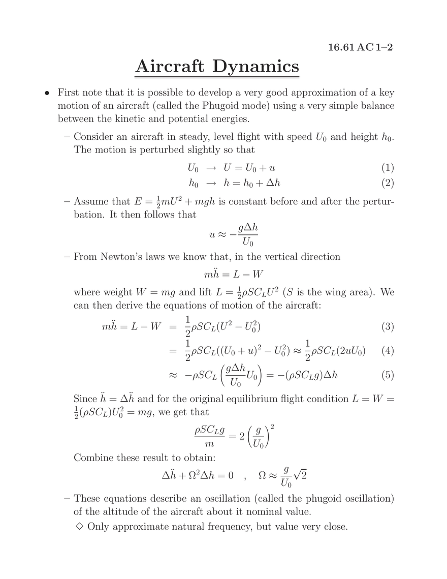 Aircraft Dynamics - Page 2