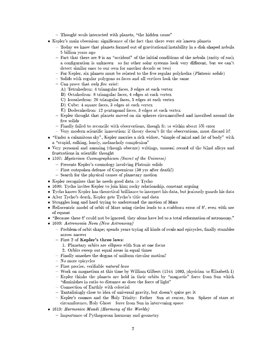 Tycho Brahe and Johannes Kepler - Page 2