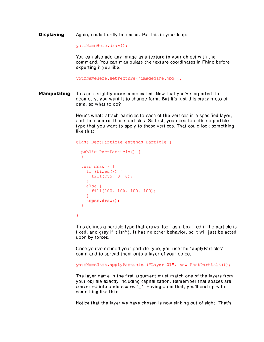 Lecture 2 - Importing Objects into Processing with PSystem Plugin - Page 3