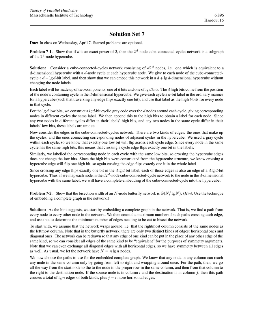 Solution Set 7 - Page 1