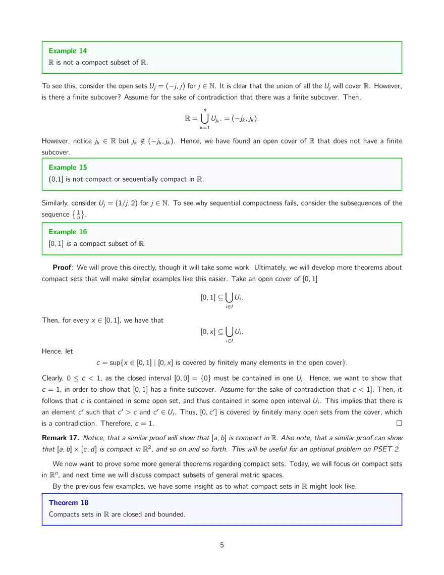 Lecture 3: Compact Sets in Rⁿ - Page 5
