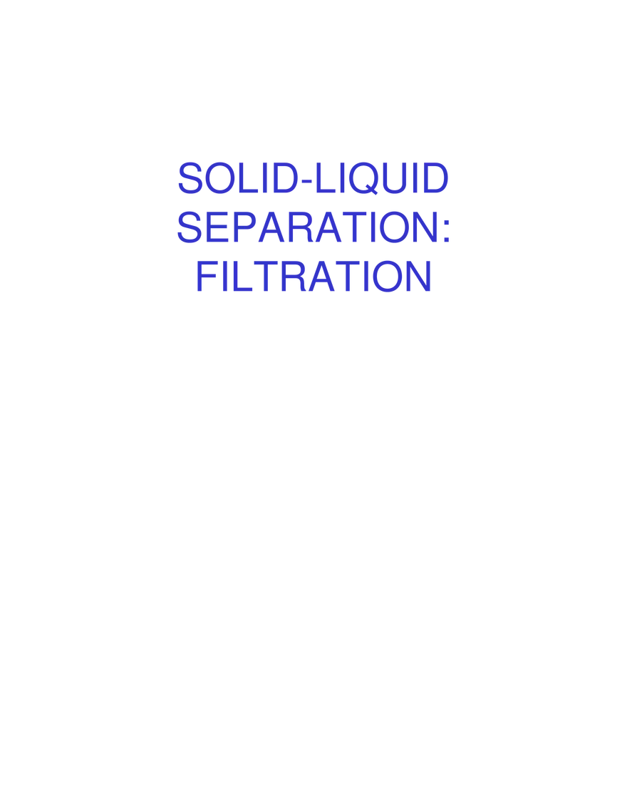 Rotary Vacuum Filtration - Page 1