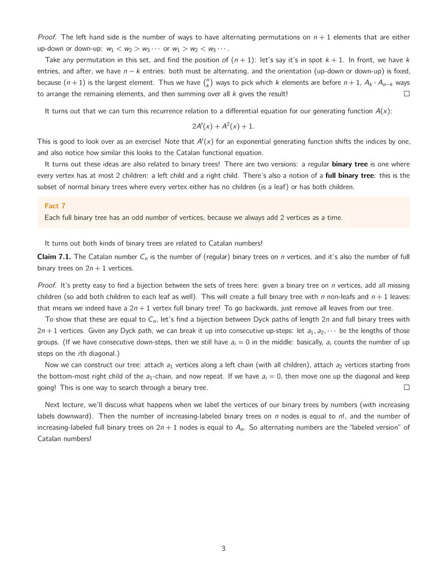 18.212 Algebraic Combinatorics, Lecture 34: Pascal Triangle and More - Page 3
