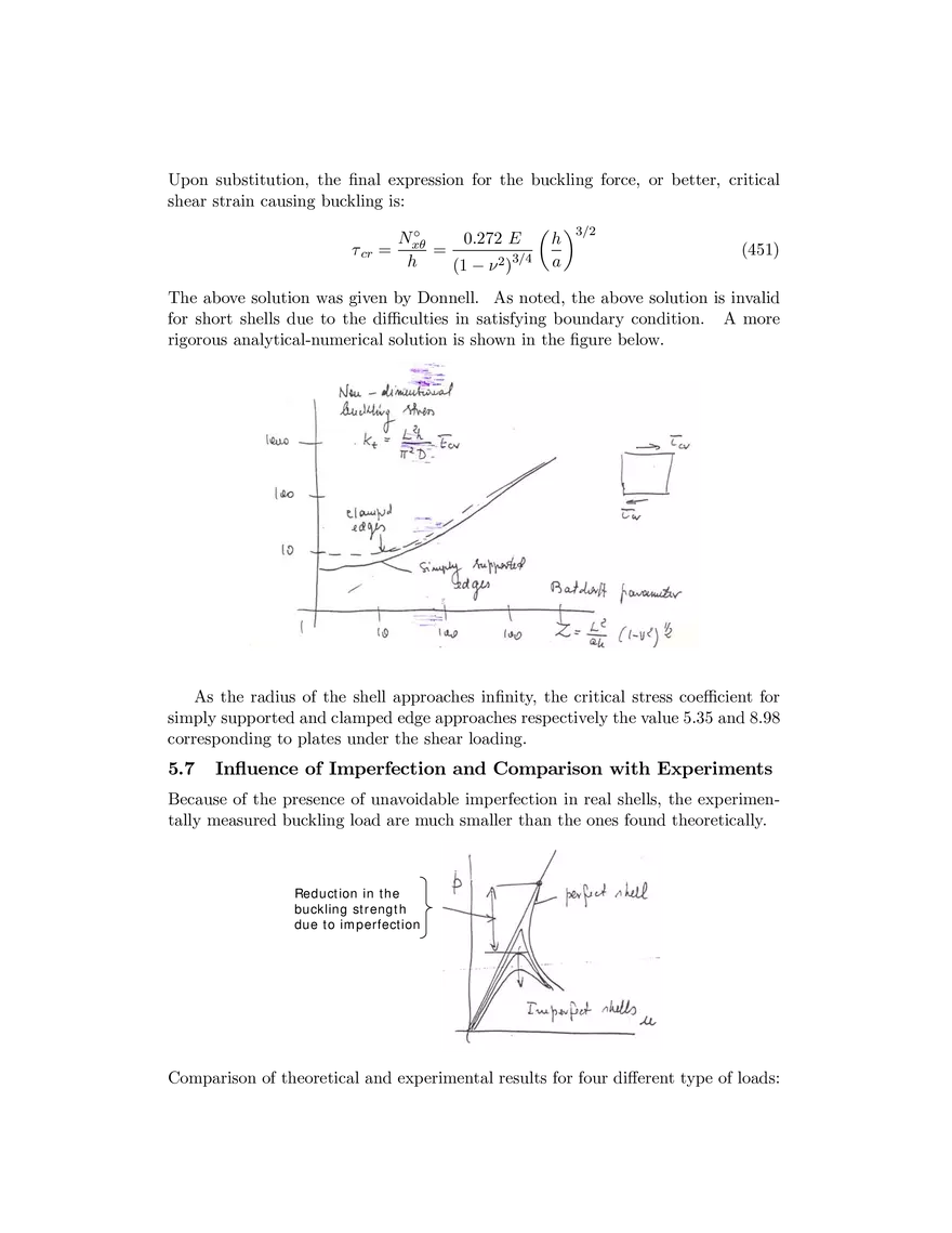 Buckling of Cylindrical Shells - Page 11