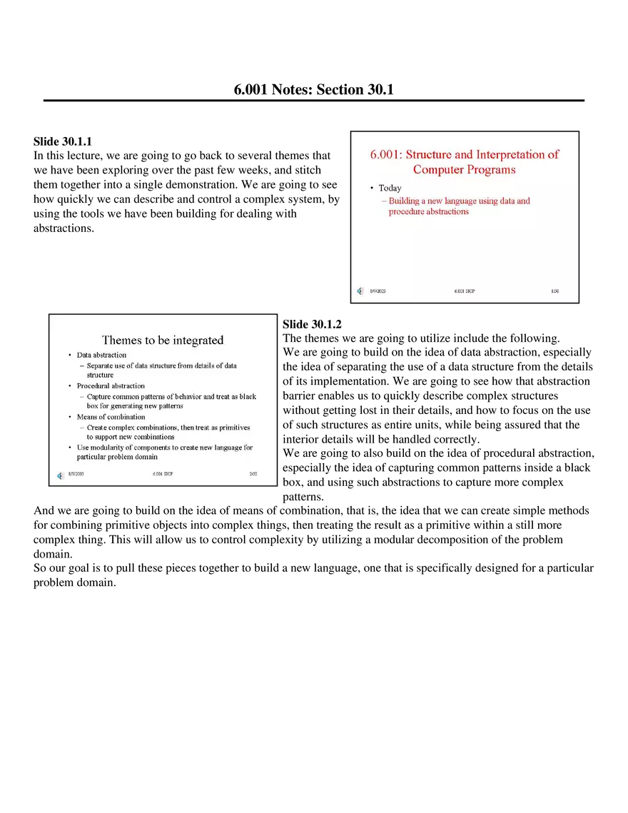 6.001 Notes: Section 30.1 - Page 1
