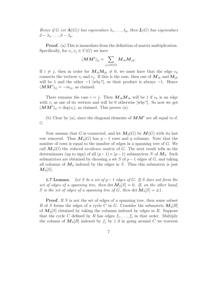 The Matrix-Tree Theorem - Page 8