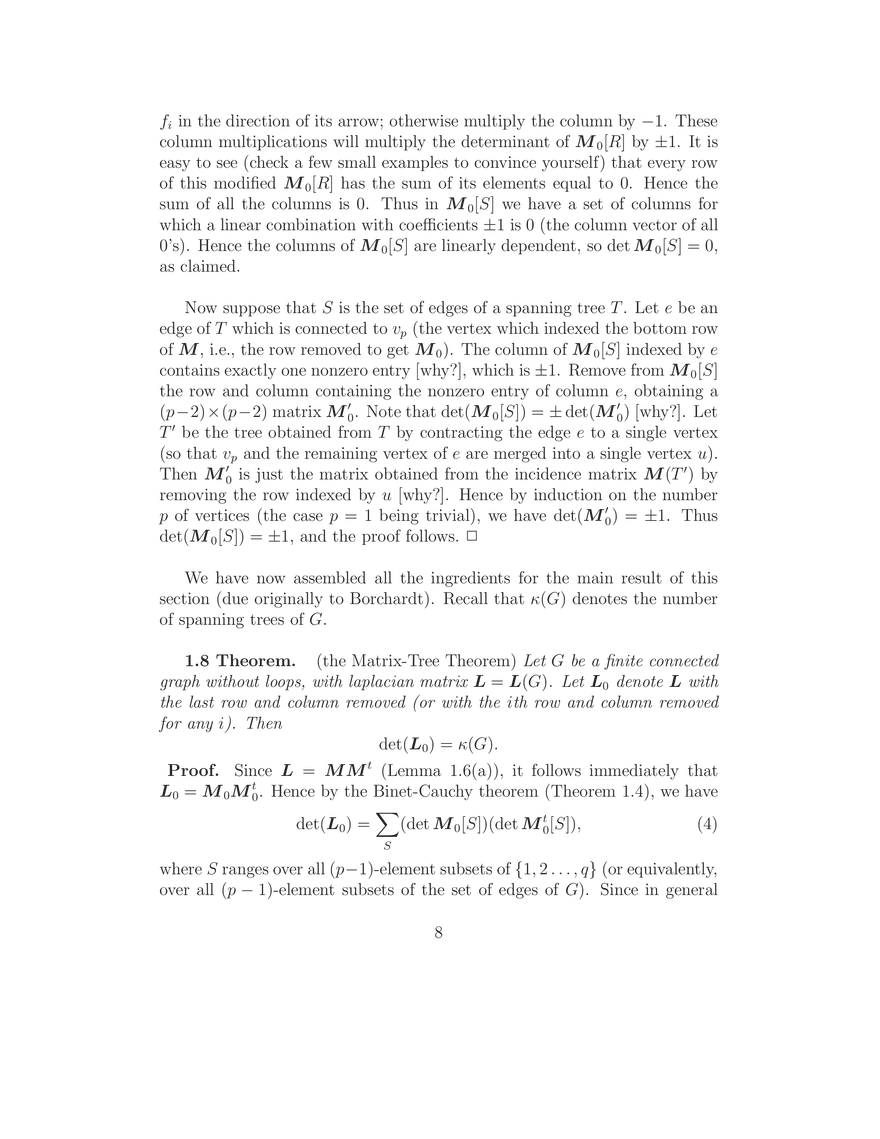 The Matrix-Tree Theorem - Page 9