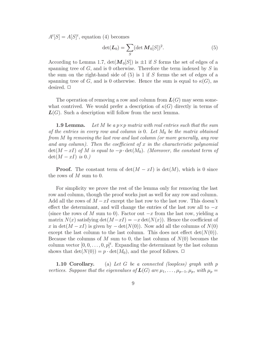 The Matrix-Tree Theorem - Page 10