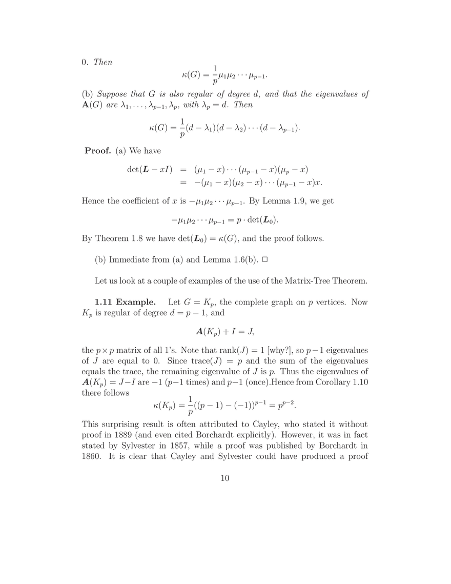 The Matrix-Tree Theorem - Page 11