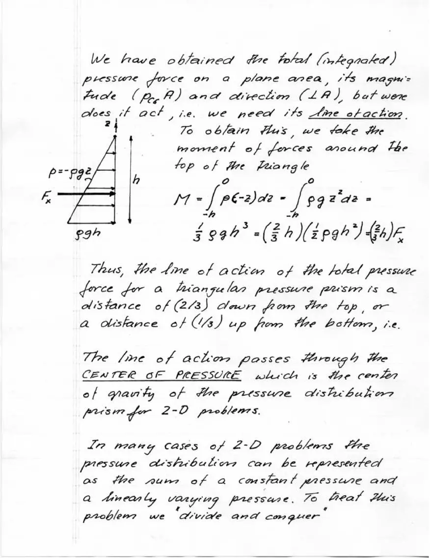 Hydrostatics, Forces on Plane and Curved Surfaces - Page 6