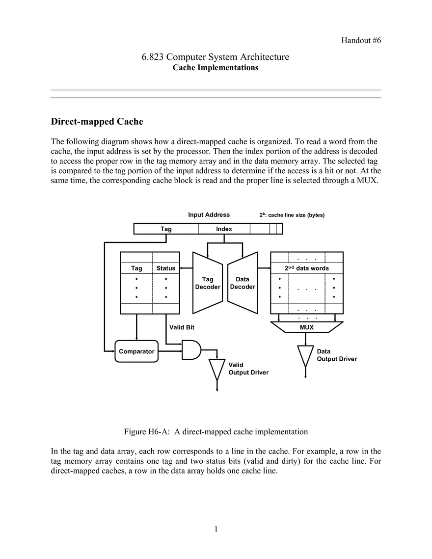 Cache Implementations - Page 1