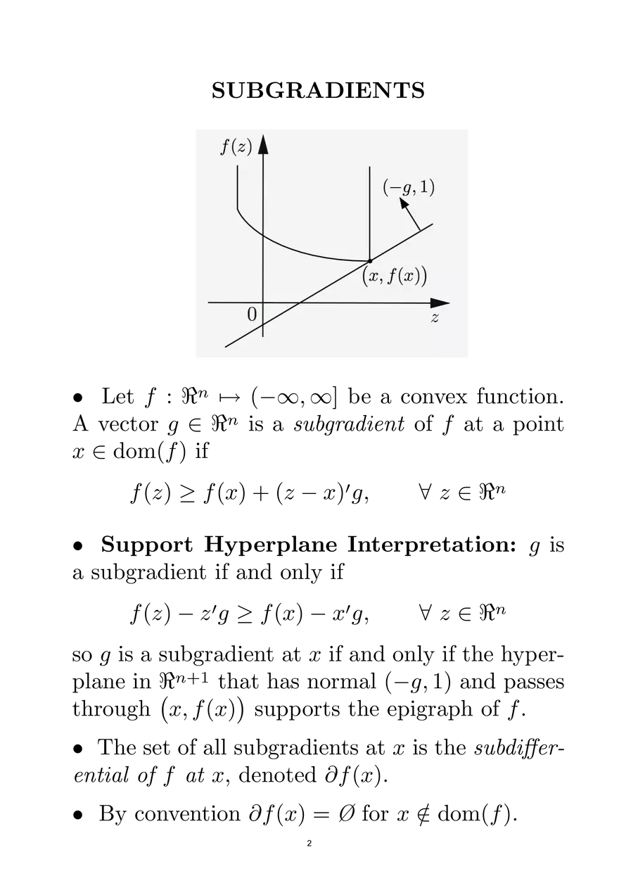 6.253 Convex Analysis and Optimization, Lecture 12 - Page 2
