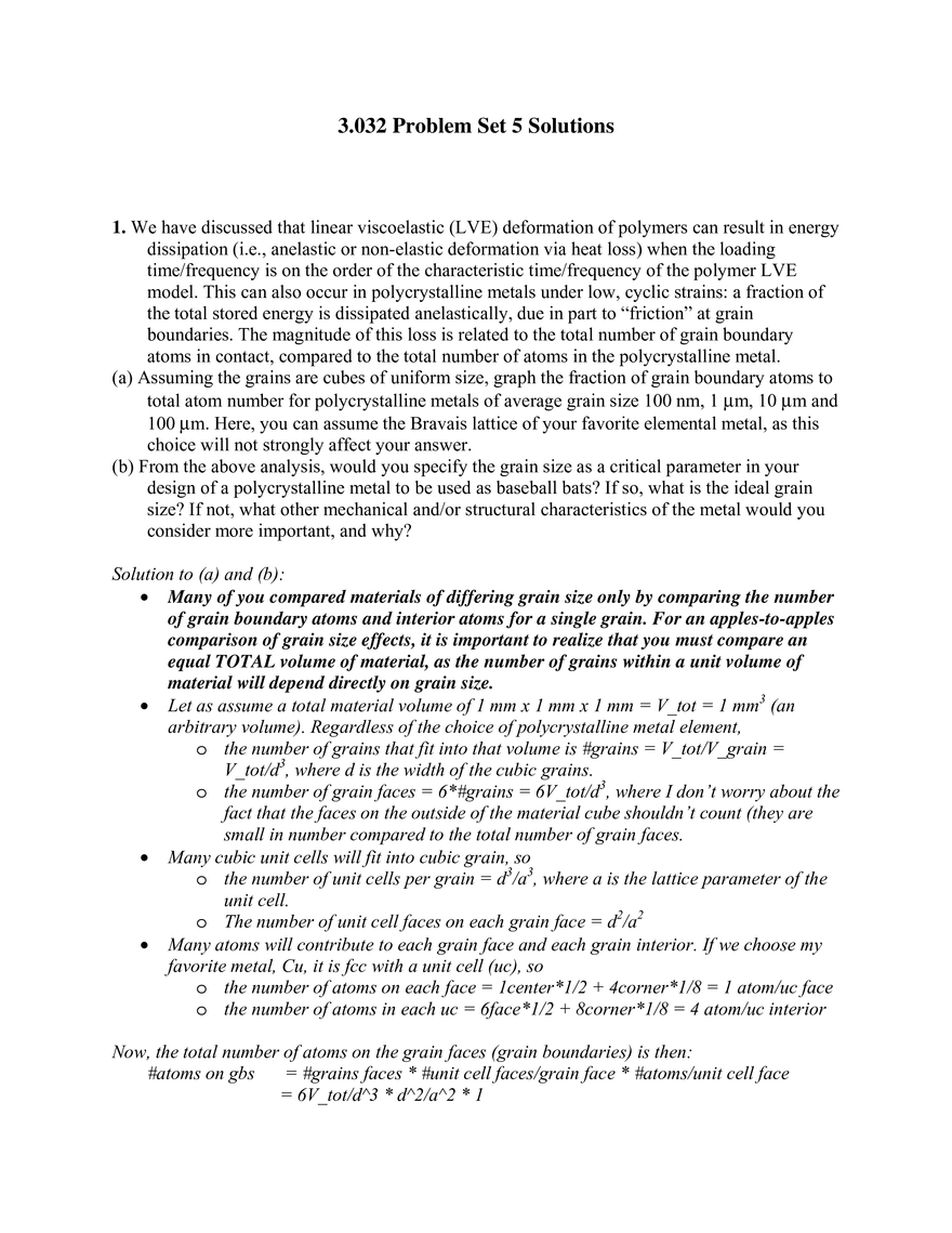 3.032 Problem Set 5 Solutions - Page 1