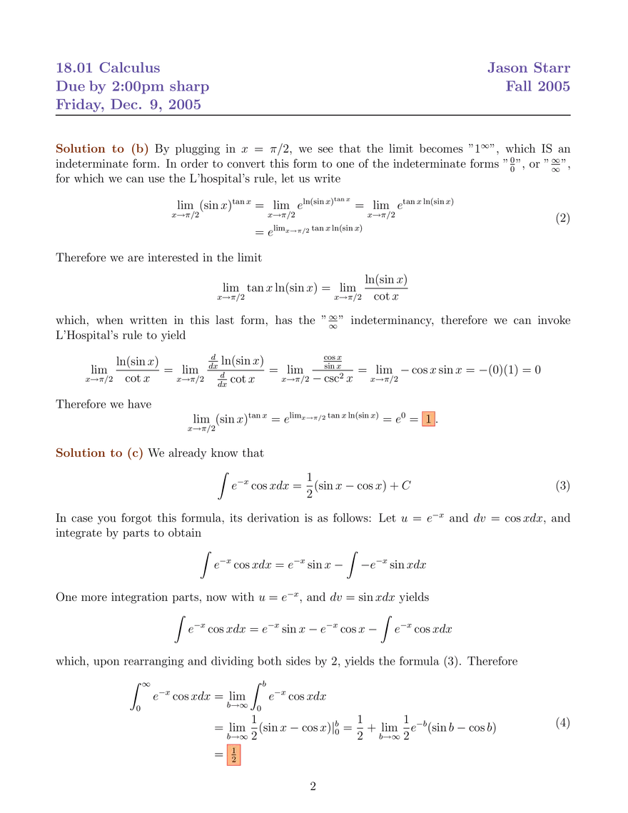 Solutions to Problem Set 8 - Page 2
