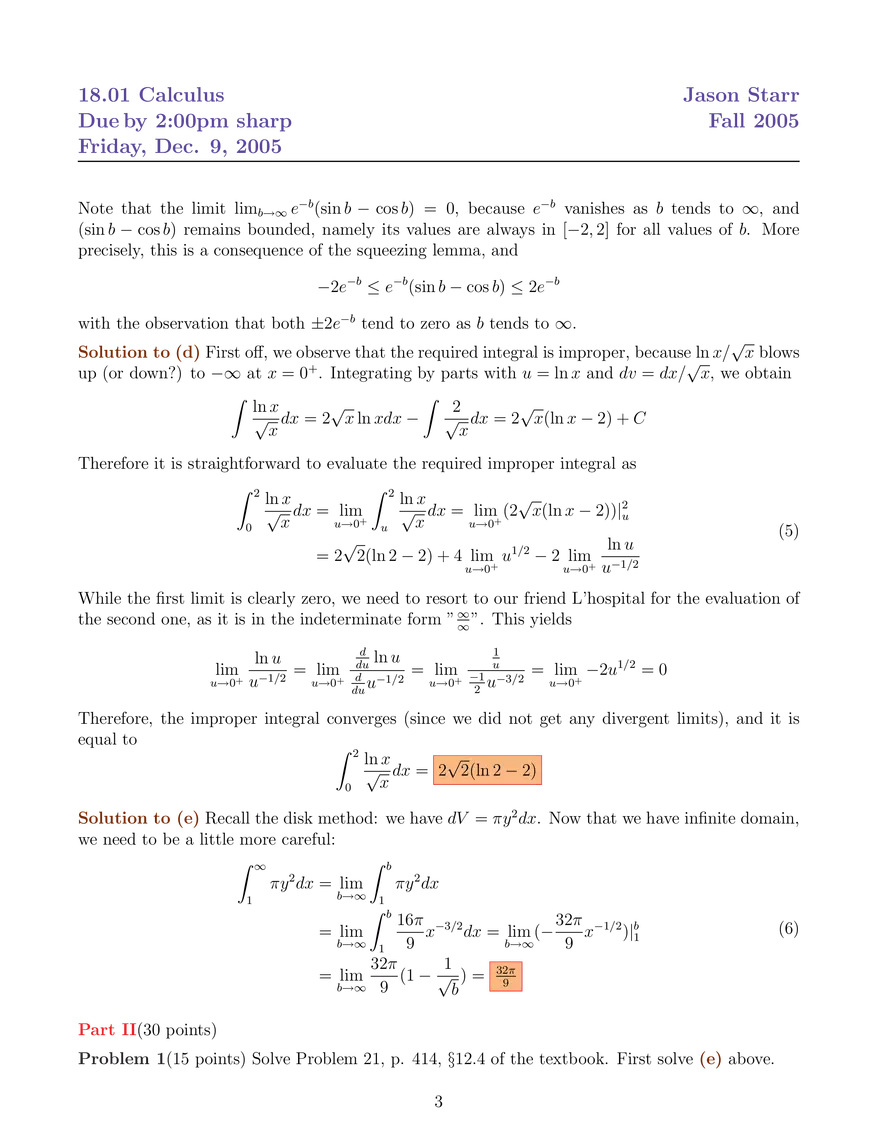 Solutions to Problem Set 8 - Page 3