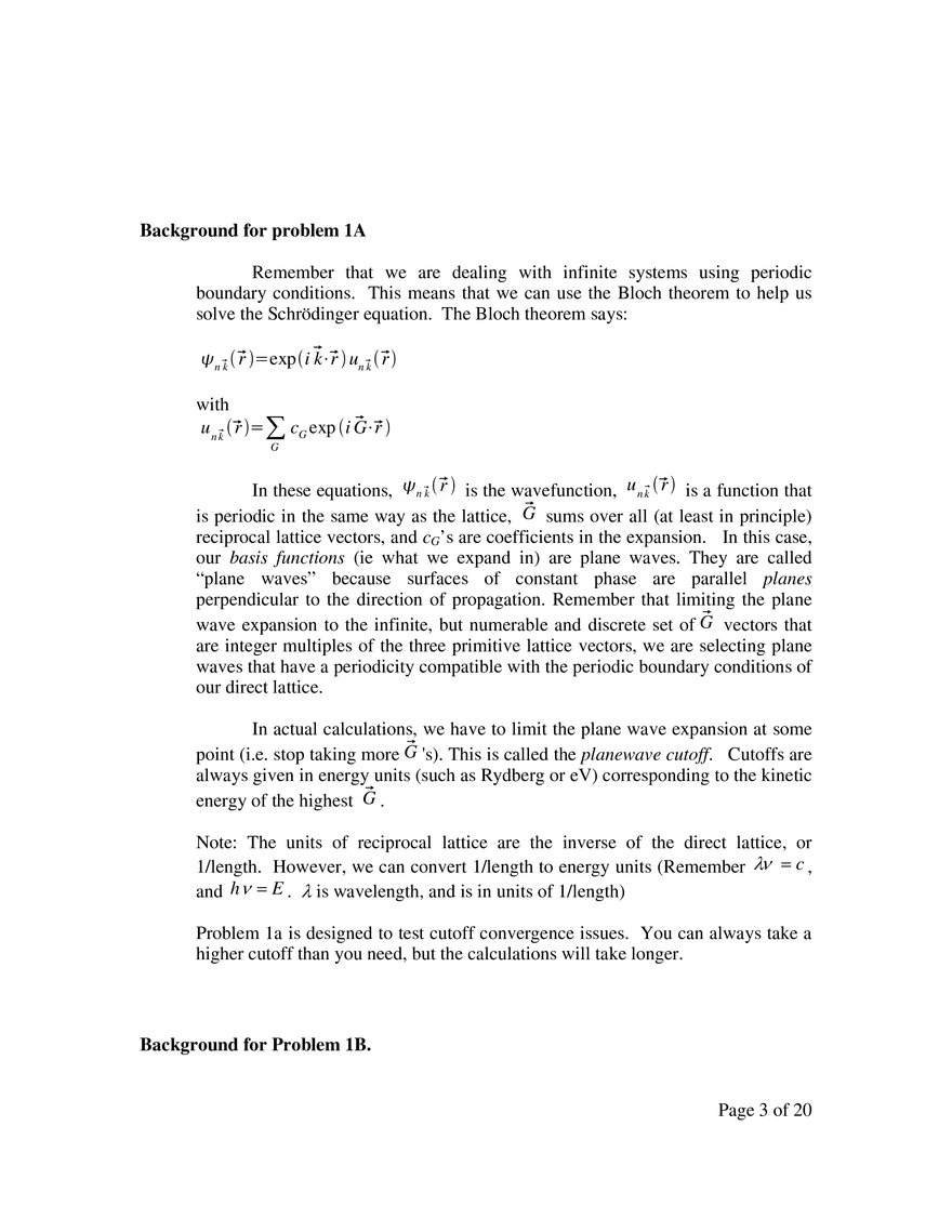 Lab 2: Quantum-Espresso - a First-Principles Code - Page 13