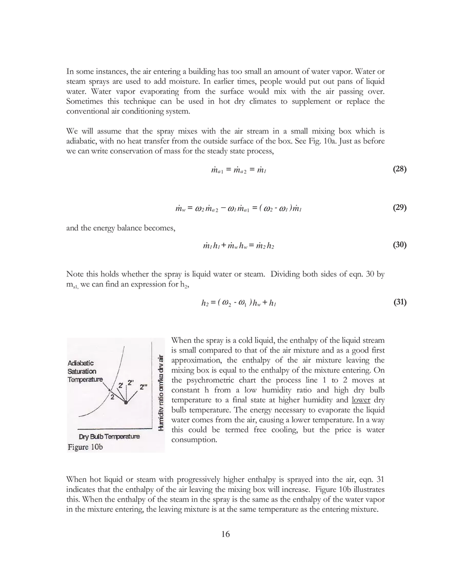 Air Water Vapor Mixtures: Psychrometrics - Page 8