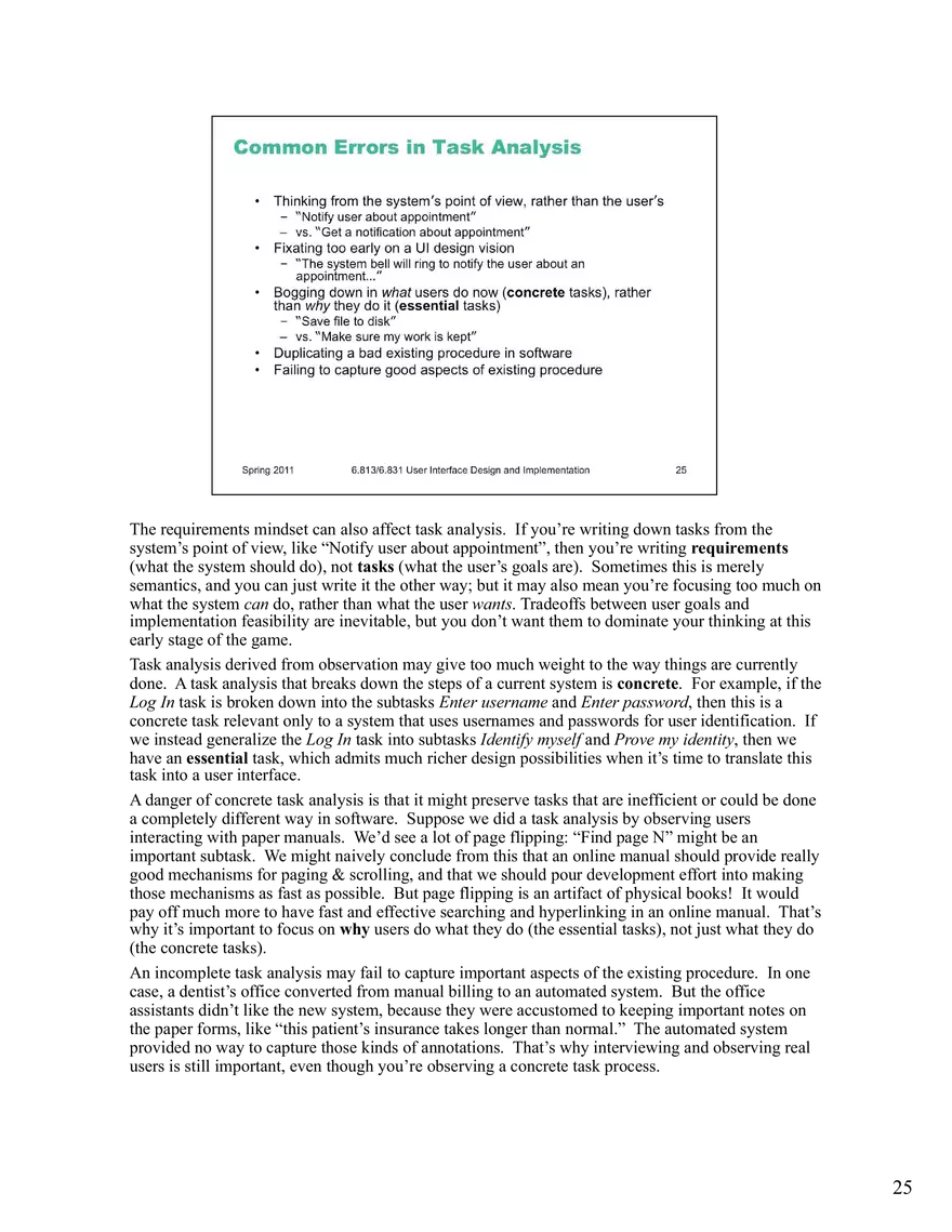 6.831/6.813 Lecture 7 Notes, Task Analysis - Page 16