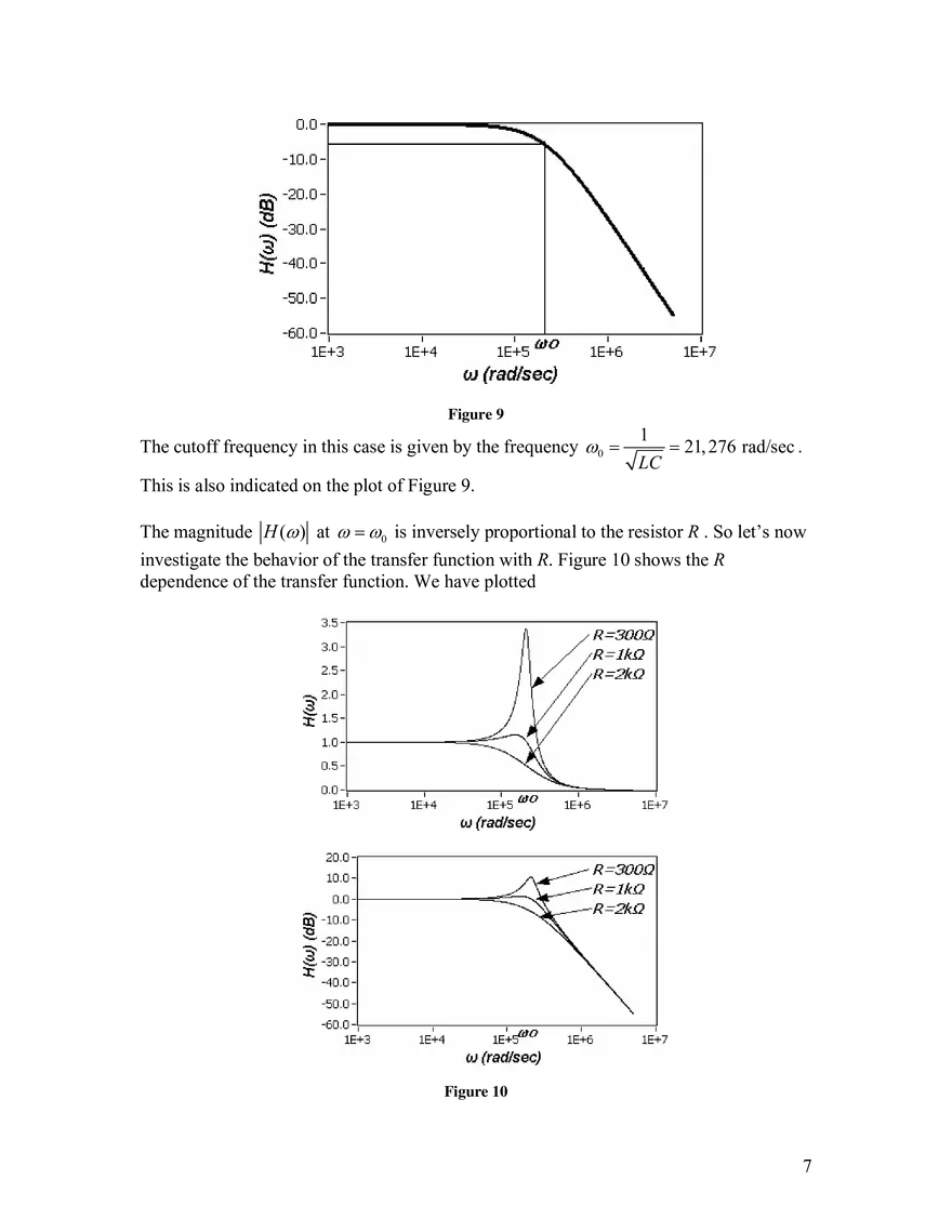 Frequency Response; Filters - Page 8