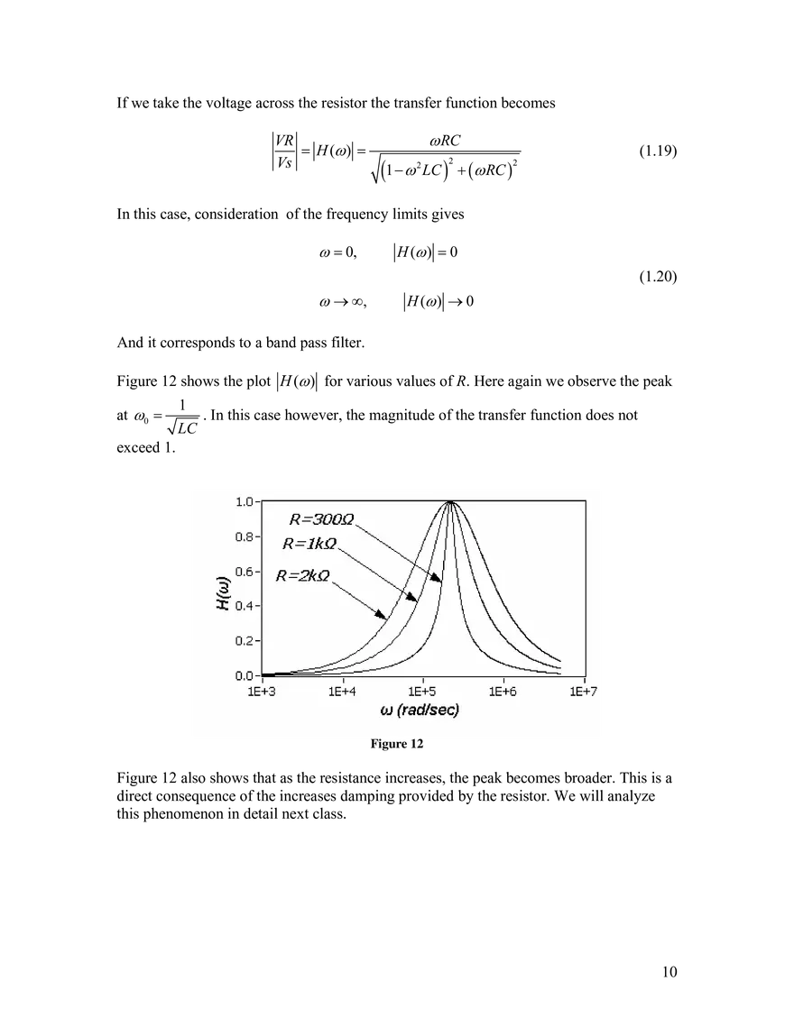 Frequency Response; Filters - Page 11