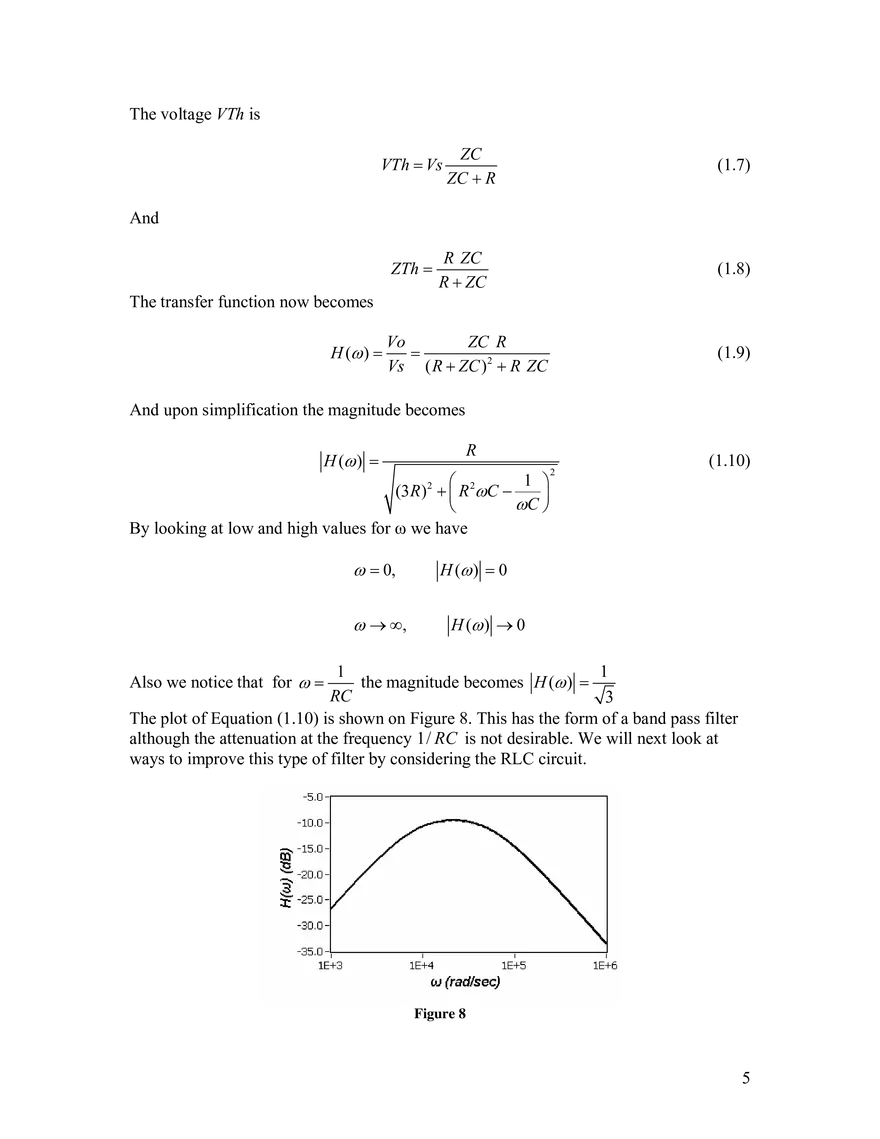 Frequency Response; Filters - Page 6