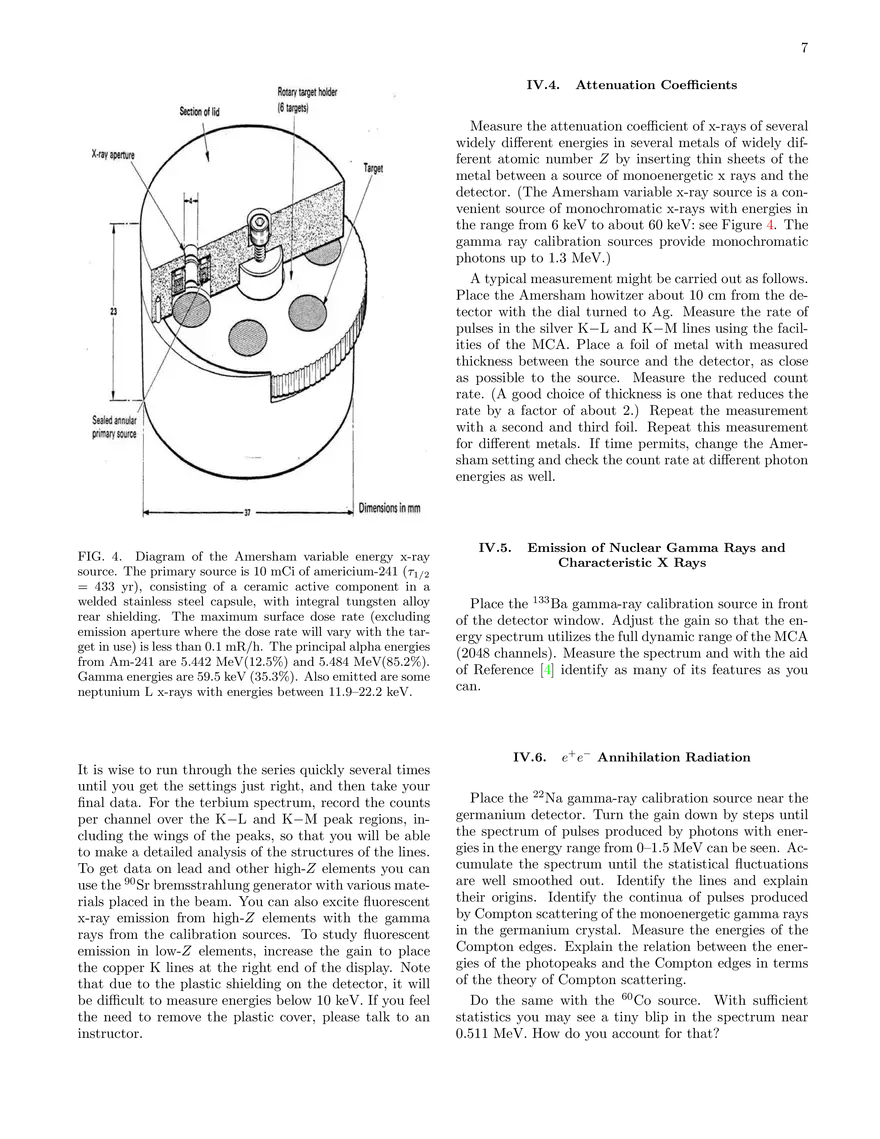 X-Ray Physics (Lab Guide) - Page 7