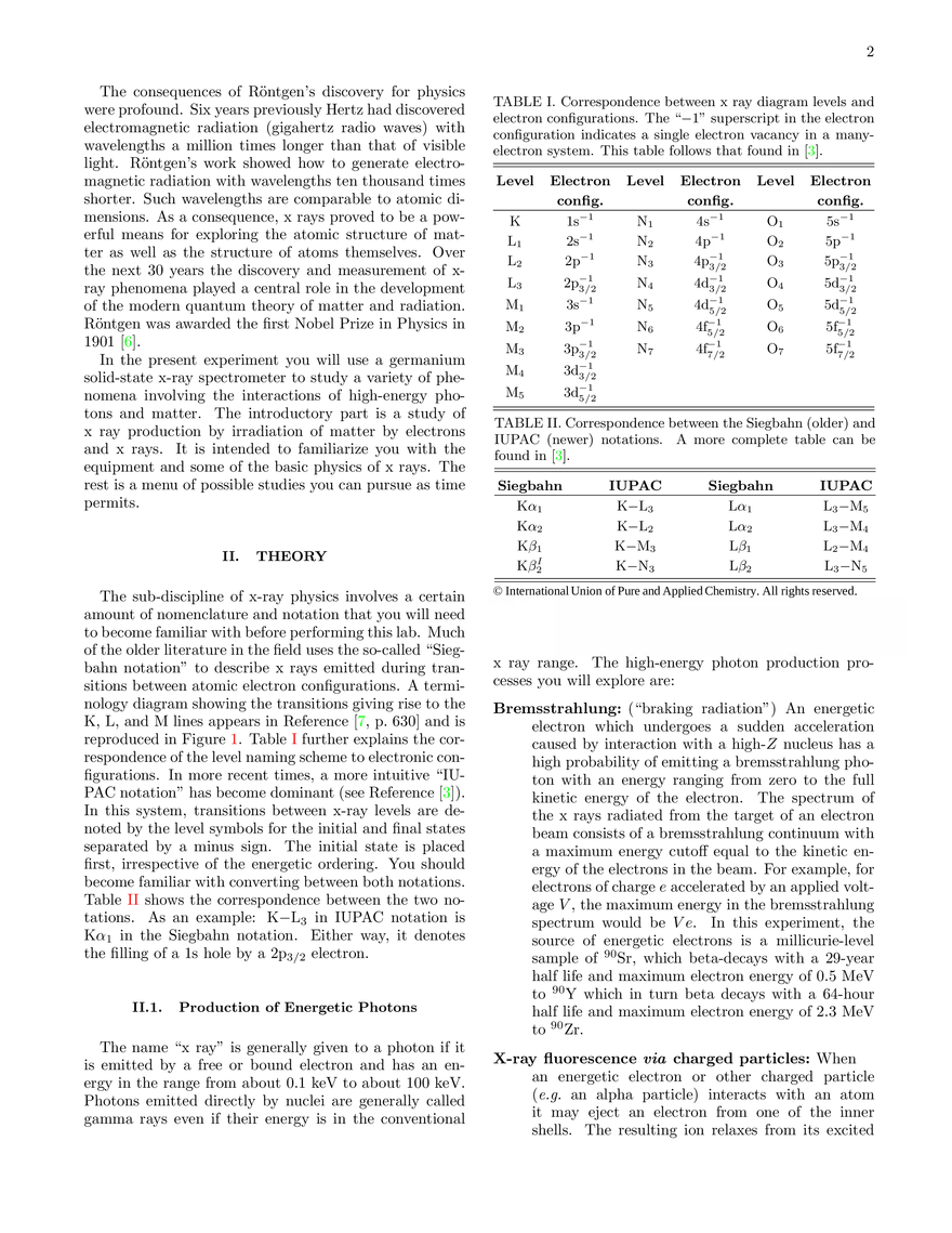 X-Ray Physics (Lab Guide) - Page 2