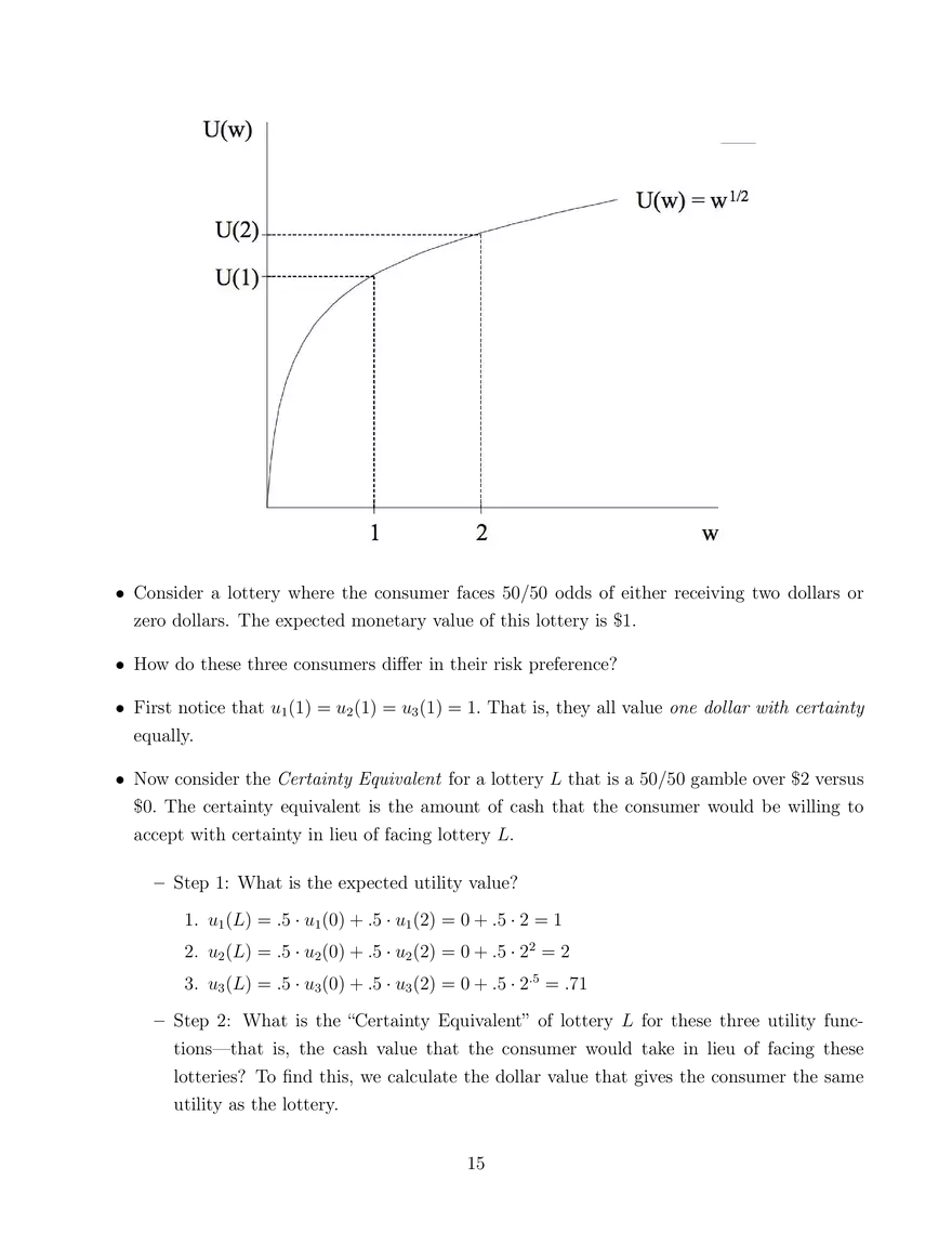 Uncertainty, Risk Preference, and Expected Utility Theory - Page 7