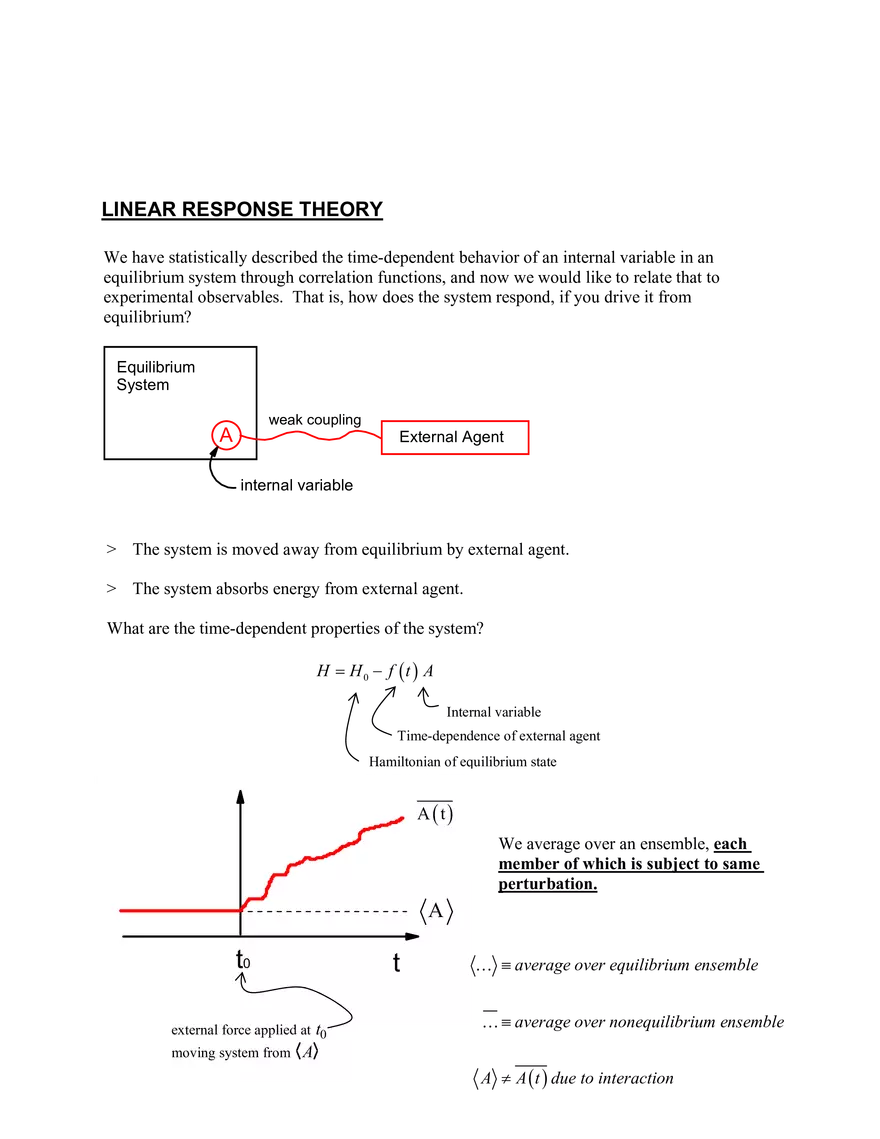 Linear Response Theory - Page 1