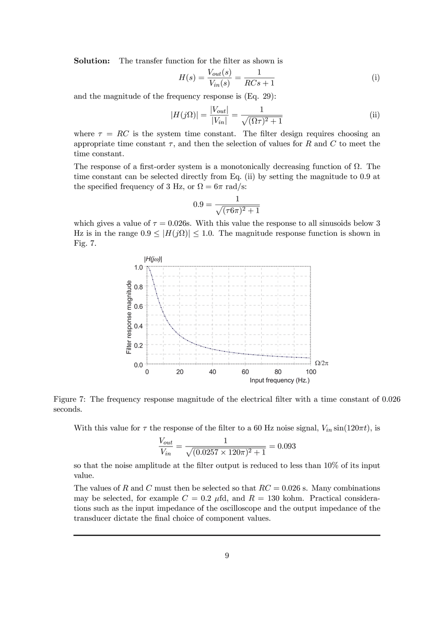 Sinusoidal Frequency Response of Linear Systems - Page 28