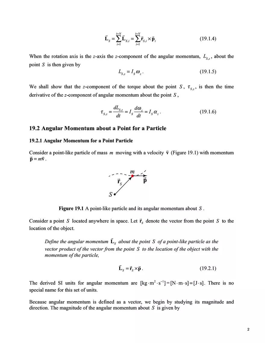 8.01SC Classical Mechanics: Chapters 19.1-19.2 - Page 2