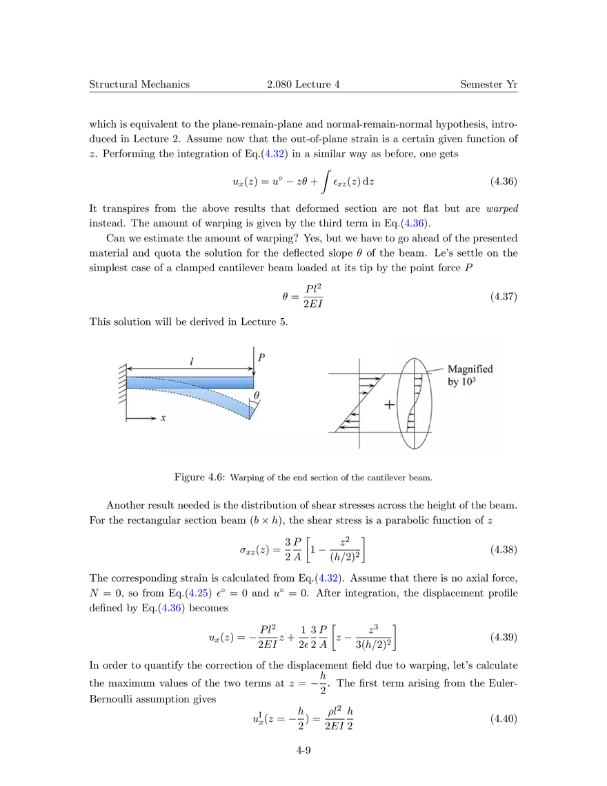 Lecture 4: Development of Constitutive Equations for Continuum, Beams and Plates - Page 17
