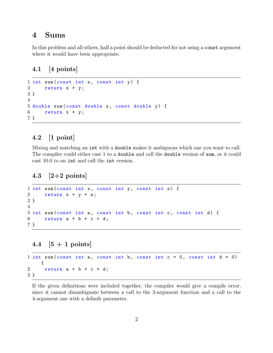 6.096 Introduction to C++, Assignment #2 Solutions - Page 2
