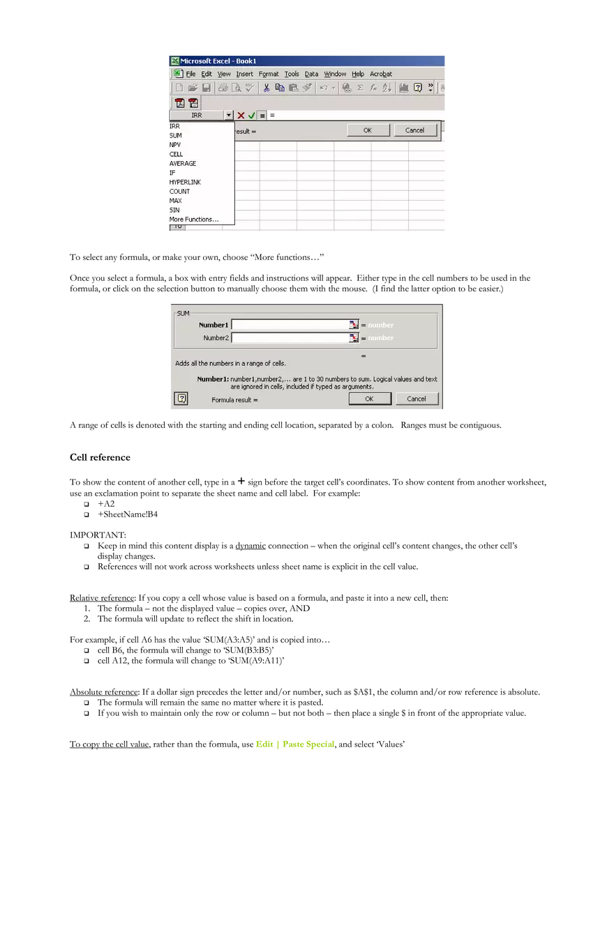 Introduction to Microsoft Excel - Page 17