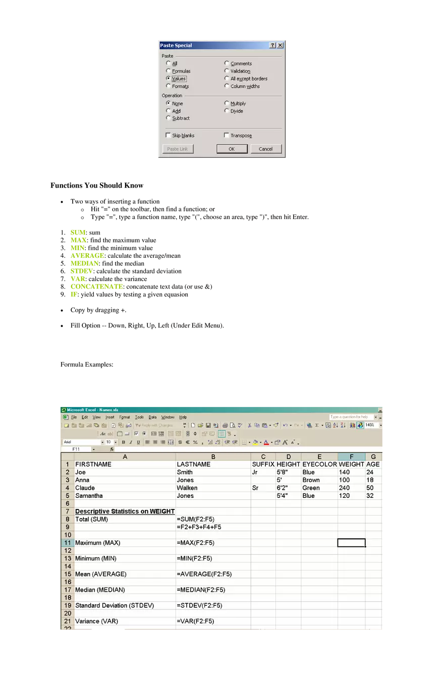 Introduction to Microsoft Excel - Page 3