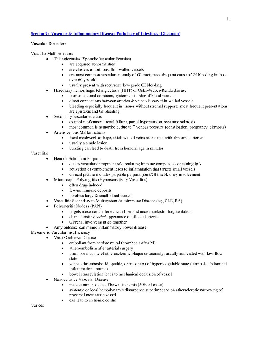 HST 121 Gastrointestinal Pathophysiology, Midterm Review Topics (5.0) - Page 3