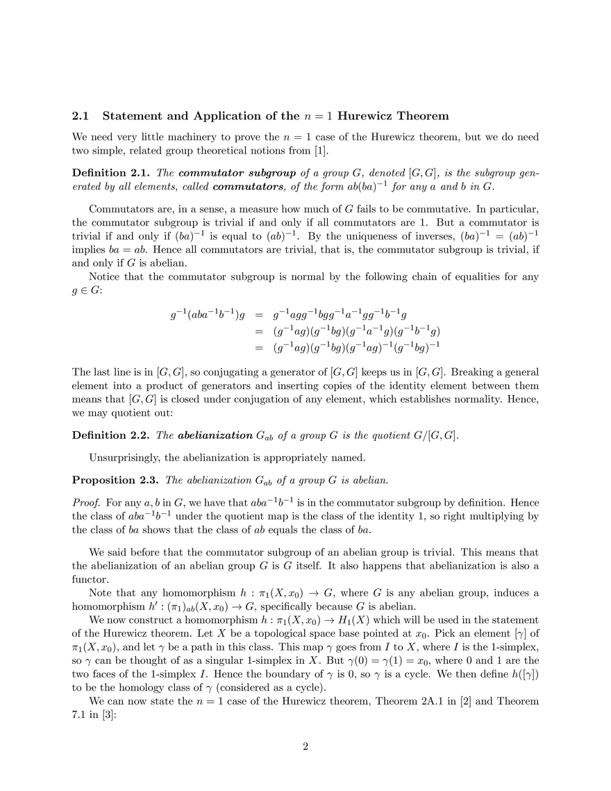 The Hurewicz Theorem - Page 2