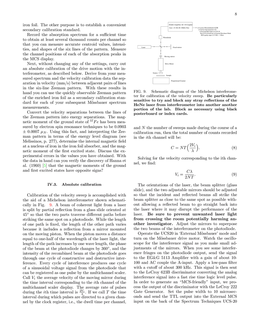 Mössbauer Spectroscopy (Lab Guide) - Page 10