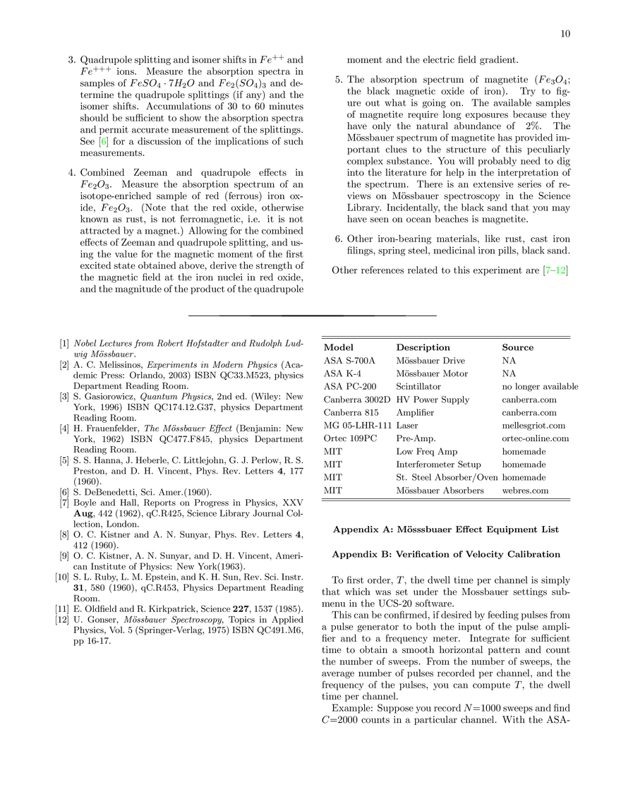 Mössbauer Spectroscopy (Lab Guide) - Page 12