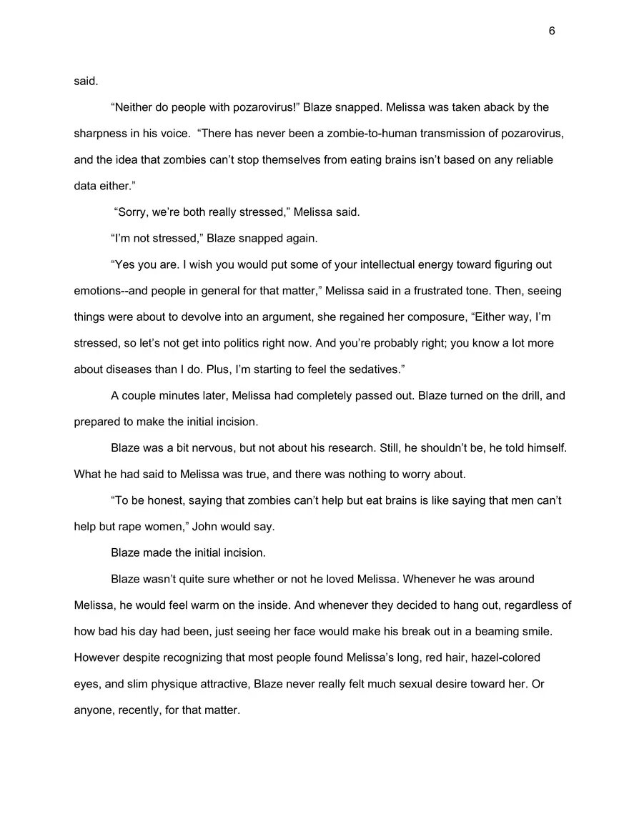 How to Start a Zombie Apocalypse: Chapter 1, Draft 2 - Page 7