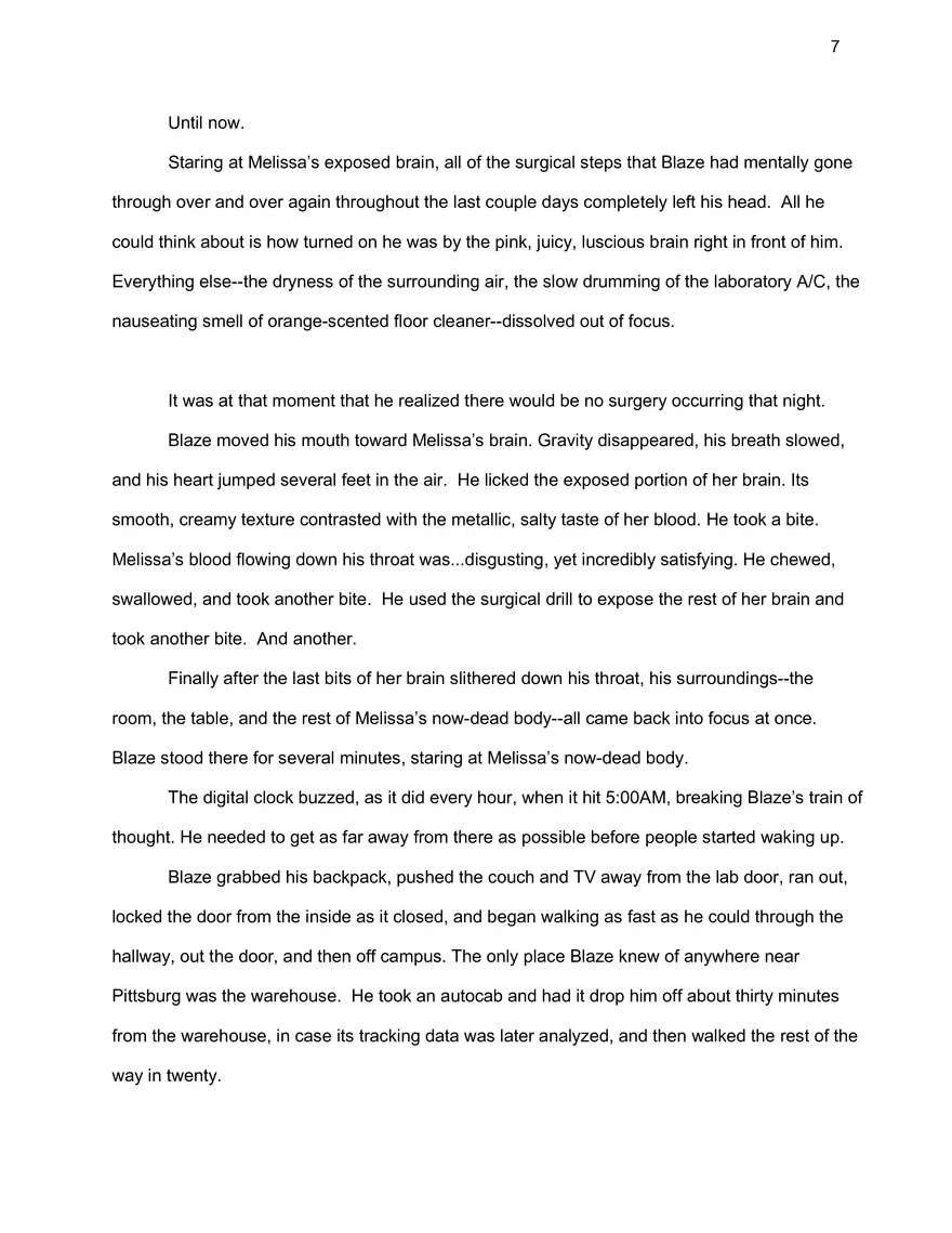 How to Start a Zombie Apocalypse: Chapter 1, Draft 2 - Page 8