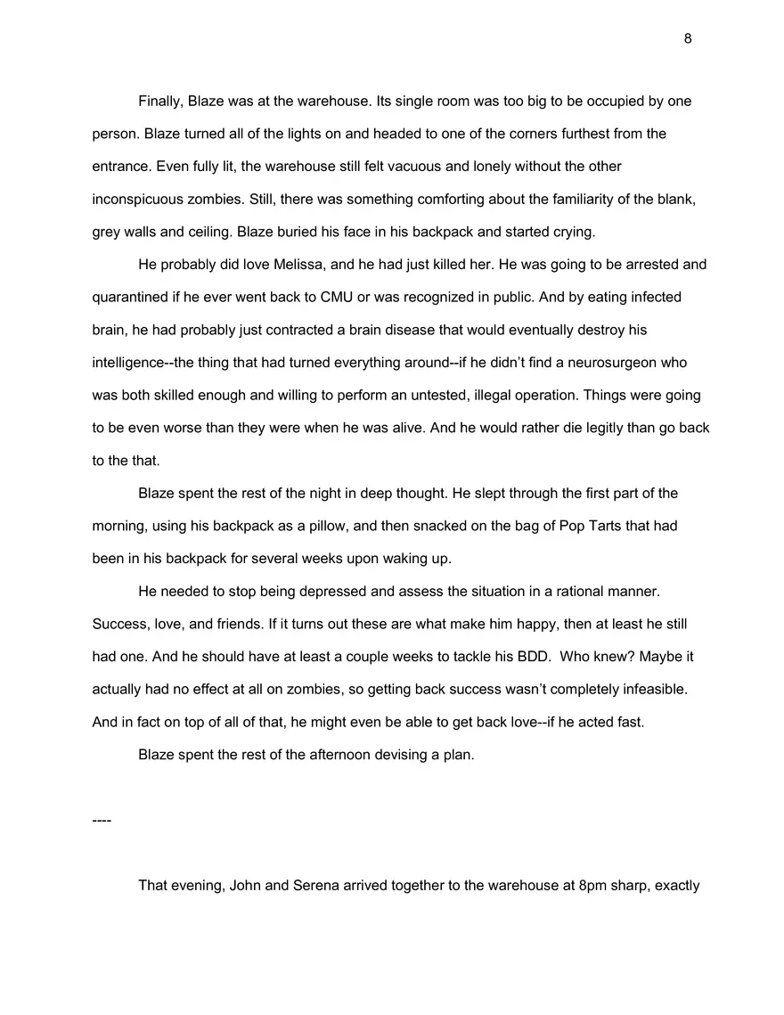 How to Start a Zombie Apocalypse: Chapter 1, Draft 2 - Page 9